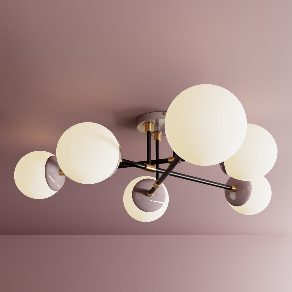 Hazelton - Six Light Semi Flush Fixture - Illuminate Vintage