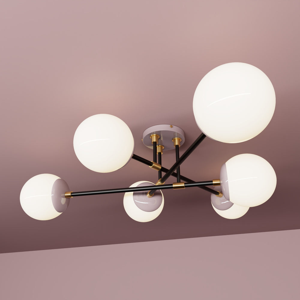 Hazelton - Six Light Semi Flush Fixture - Illuminate Vintage