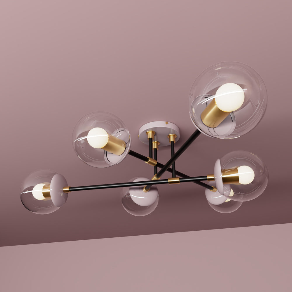 Hazelton - Six Light Semi Flush Fixture - Illuminate Vintage