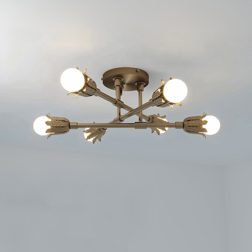 Catalina - Six Light Semi Flush Fixture