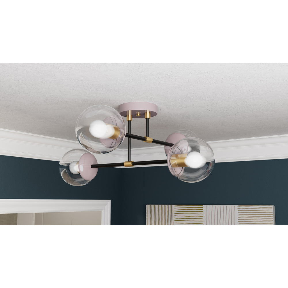 Evadale - Four Light Semi Flush Fixture - Illuminate Vintage