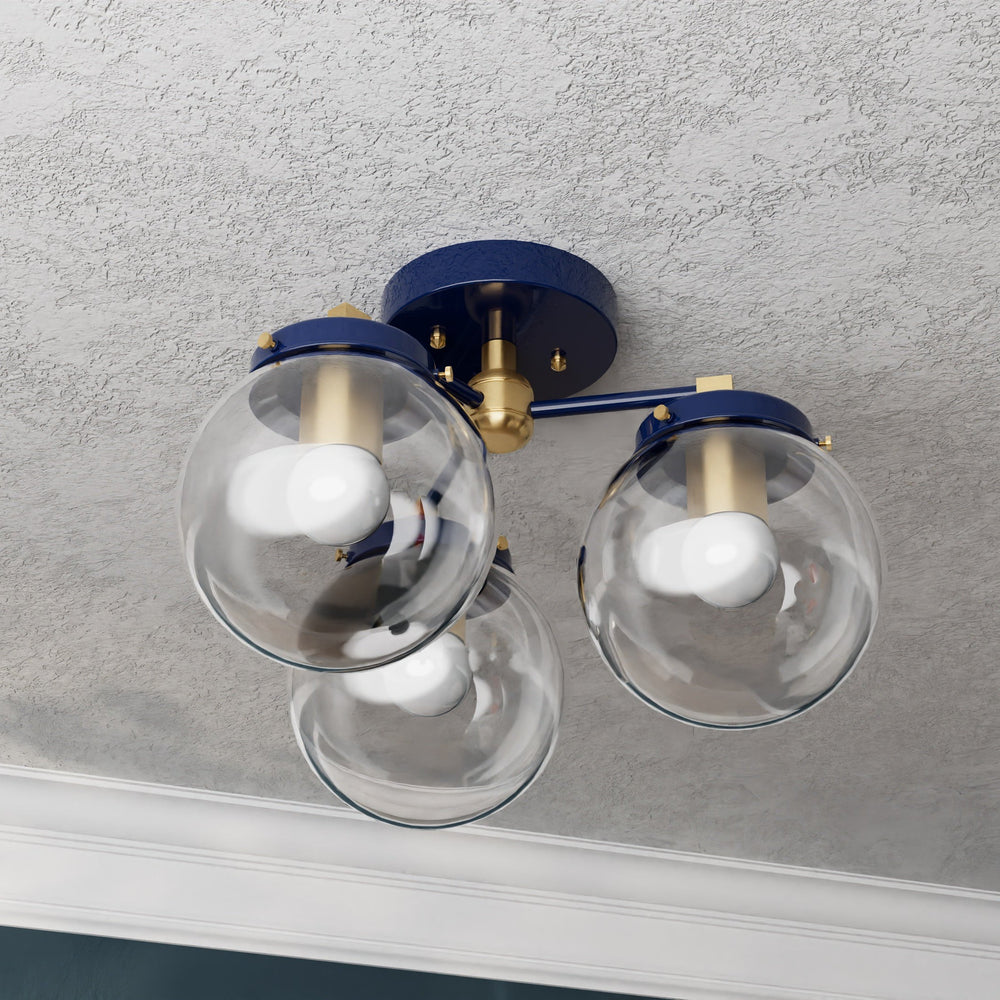 Hawthorne - Three Light Semi Flush Fixture - Illuminate Vintage