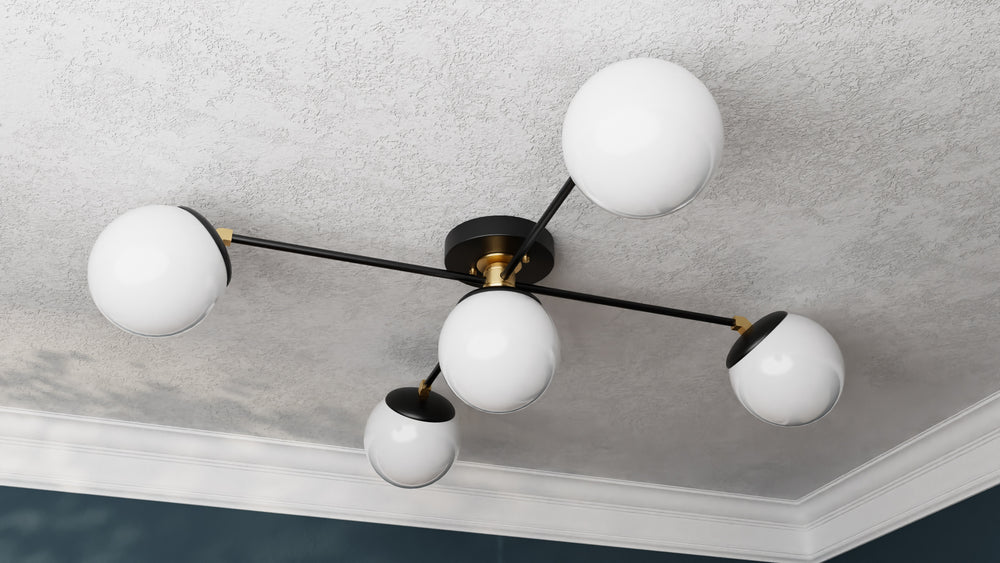 Corsica - Five Light Semi Flush Fixture - Illuminate Vintage