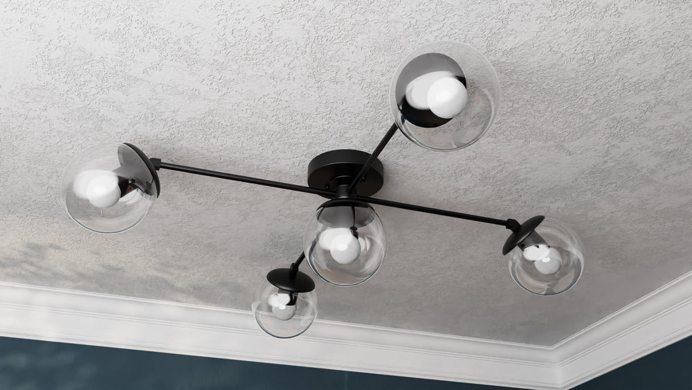 Corsica - Five Light Semi Flush Fixture - Illuminate Vintage