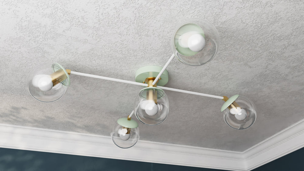 Corsica - Five Light Semi Flush Fixture - Illuminate Vintage