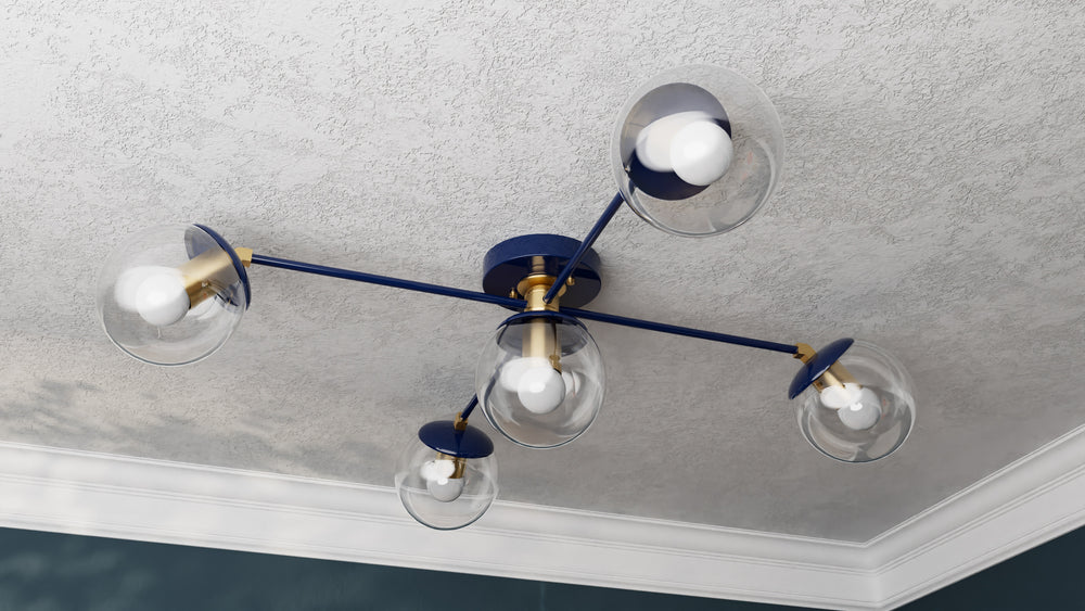 Corsica - Five Light Semi Flush Fixture - Illuminate Vintage