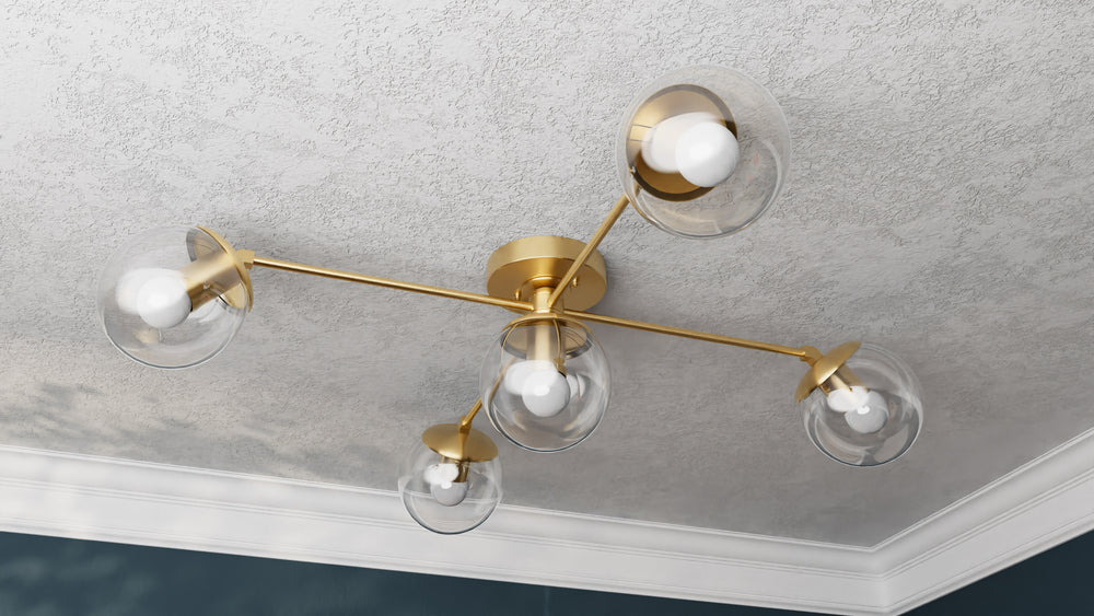 Corsica - Five Light Semi Flush Fixture - Illuminate Vintage