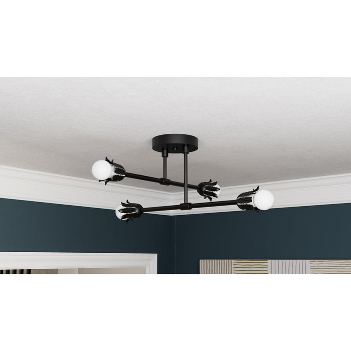 Brenham - Four Light Semi Flush Fixture - Illuminate Vintage