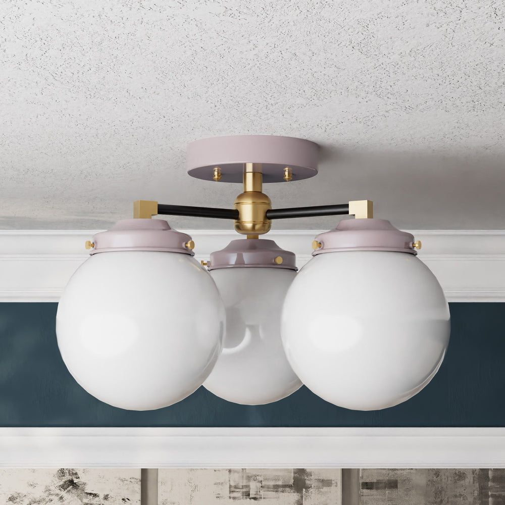 Hawthorne - Three Light Semi Flush Fixture - Illuminate Vintage