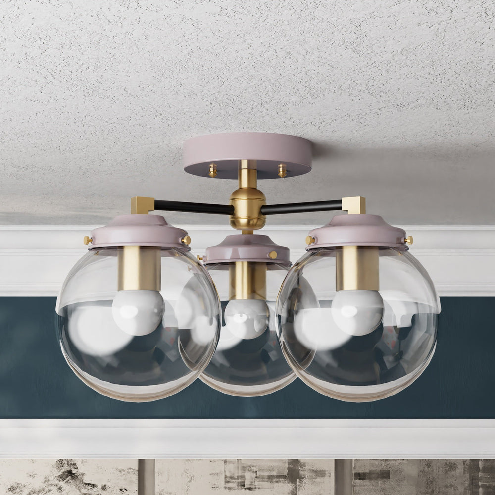 Hawthorne - Three Light Semi Flush Fixture - Illuminate Vintage