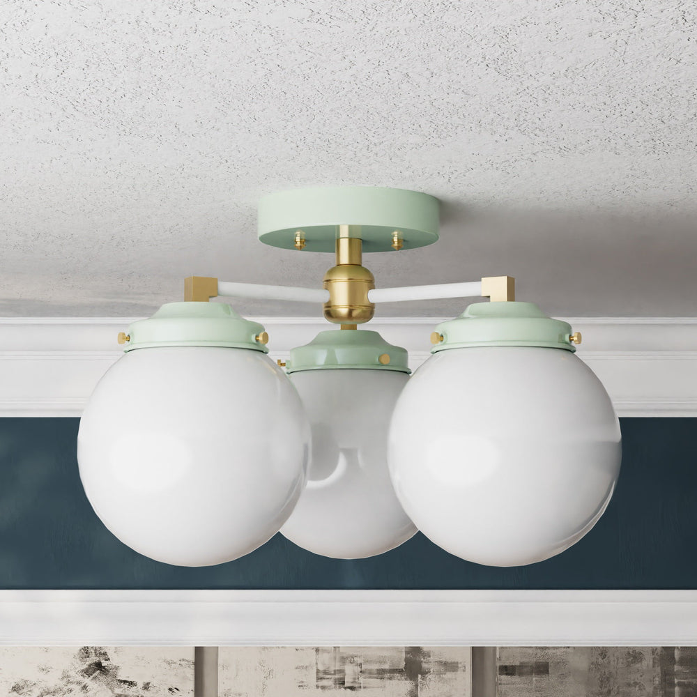 Hawthorne - Three Light Semi Flush Fixture - Illuminate Vintage