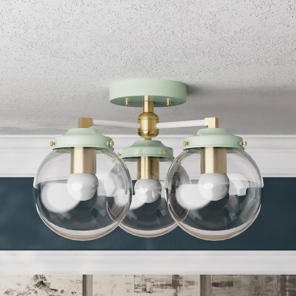 Hawthorne - Three Light Semi Flush Fixture - Illuminate Vintage