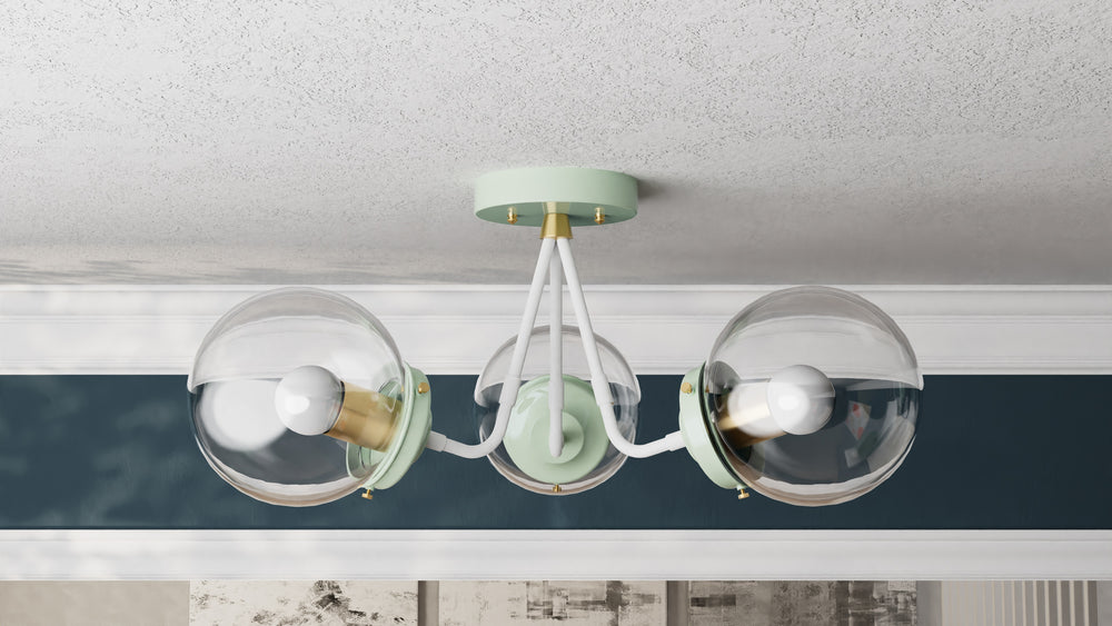 Fresno - Three Light Semi Flush Fixture - Illuminate Vintage