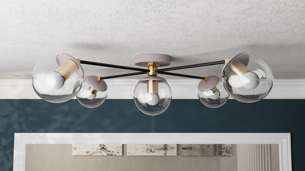 Corsica - Five Light Semi Flush Fixture - Illuminate Vintage