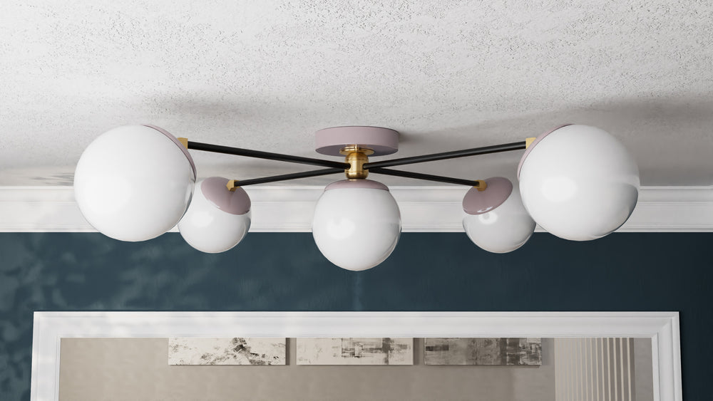 Corsica - Five Light Semi Flush Fixture - Illuminate Vintage