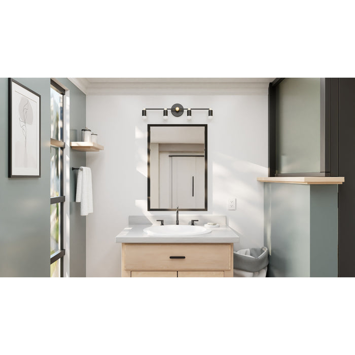 Yoakum - Four Light Bathroom Vanity - Illuminate Vintage