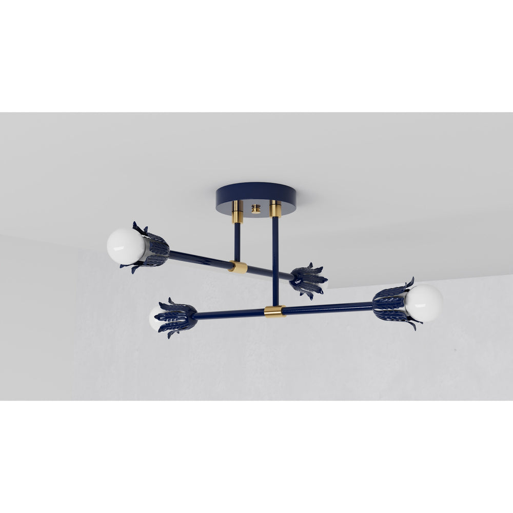 Brenham - Four Light Semi Flush Fixture - Illuminate Vintage