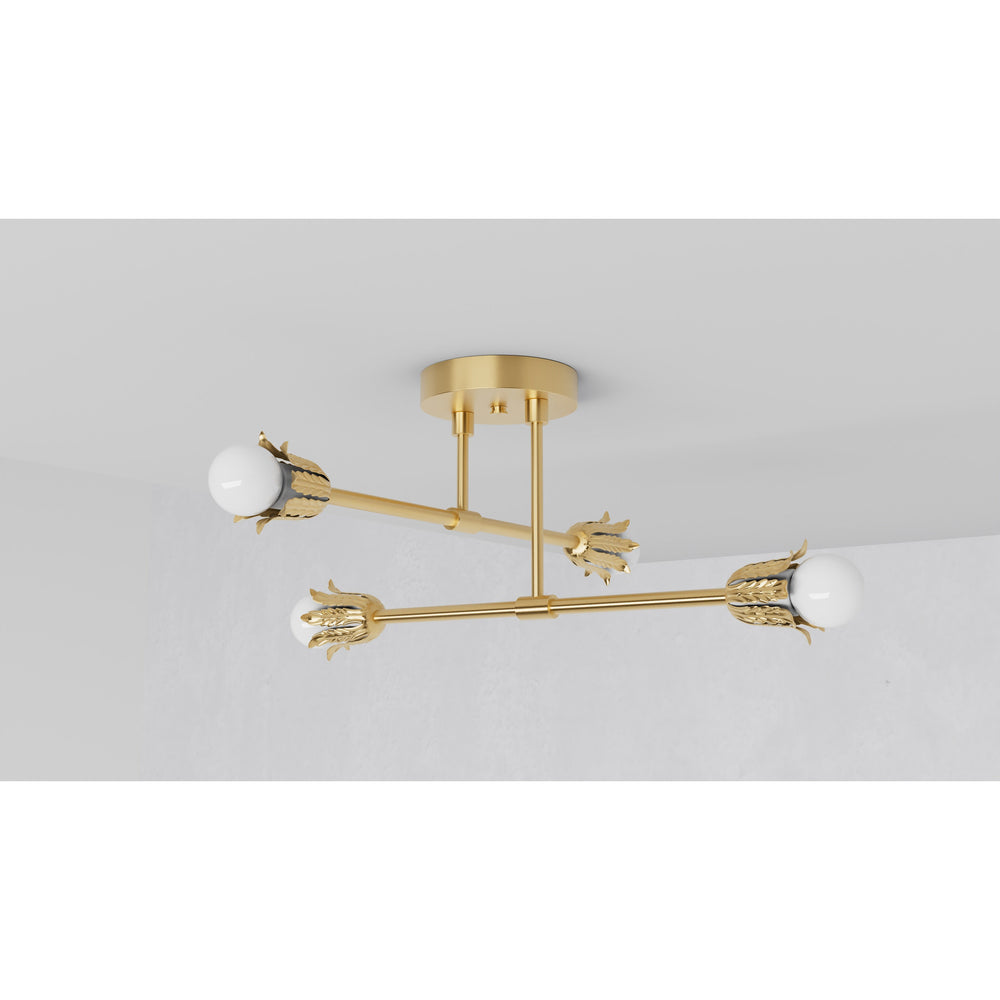 Brenham - Four Light Semi Flush Fixture - Illuminate Vintage