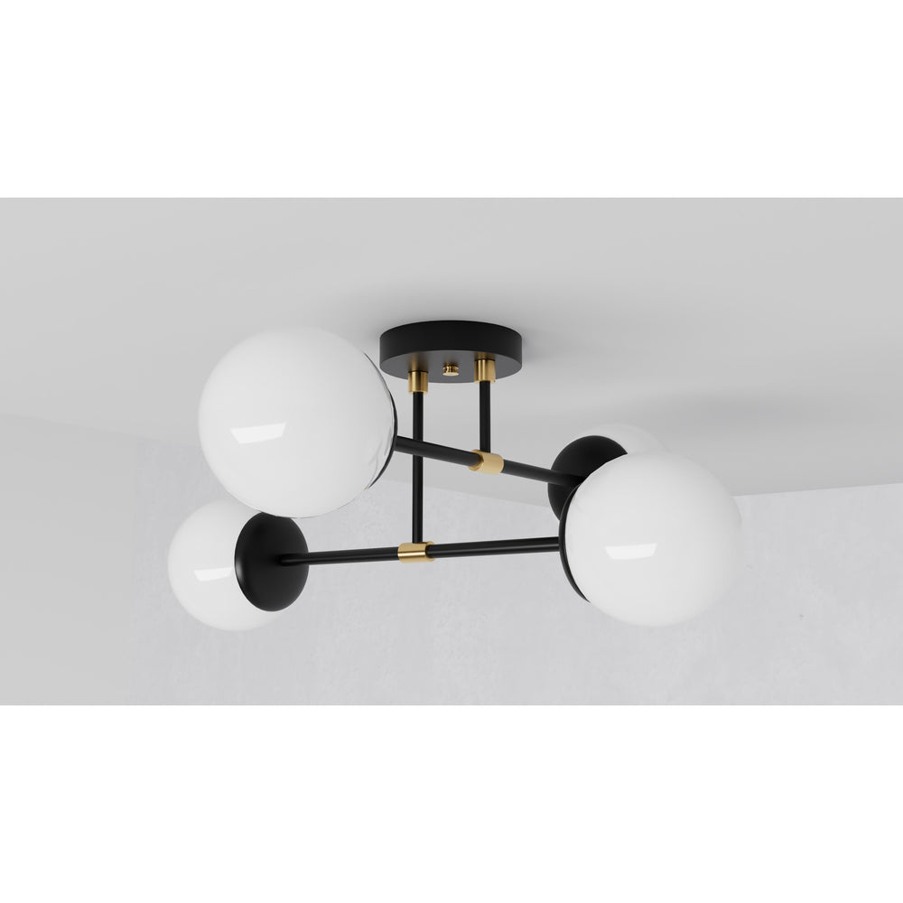 Evadale - Four Light Semi Flush Fixture - Illuminate Vintage