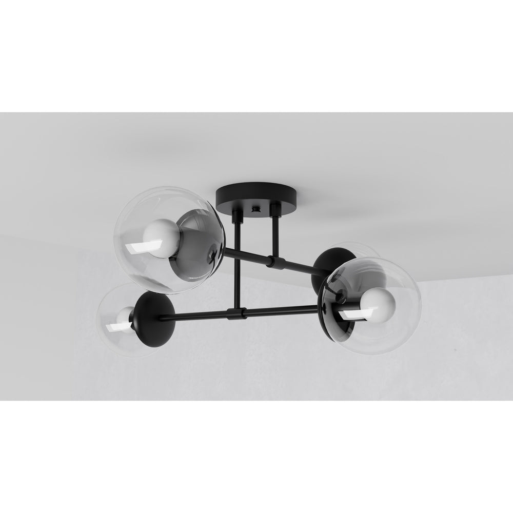 Evadale - Four Light Semi Flush Fixture - Illuminate Vintage