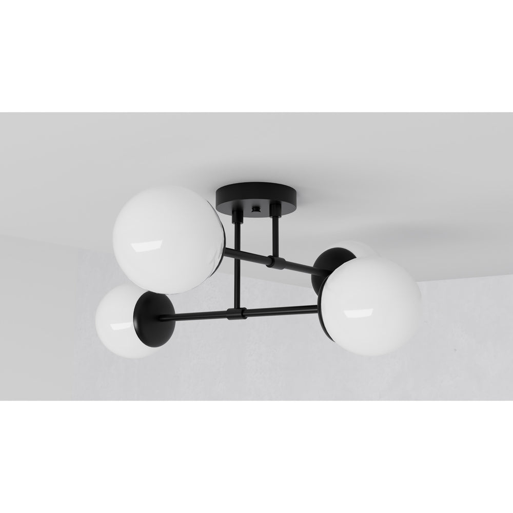 Evadale - Four Light Semi Flush Fixture - Illuminate Vintage