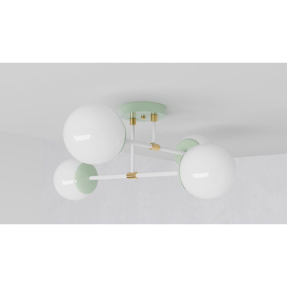 Evadale - Four Light Semi Flush Fixture - Illuminate Vintage