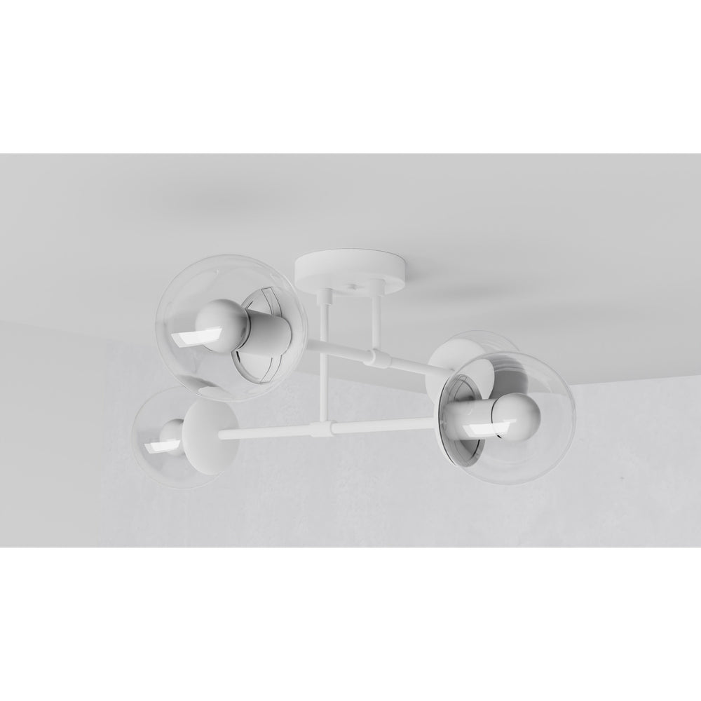 Evadale - Four Light Semi Flush Fixture - Illuminate Vintage