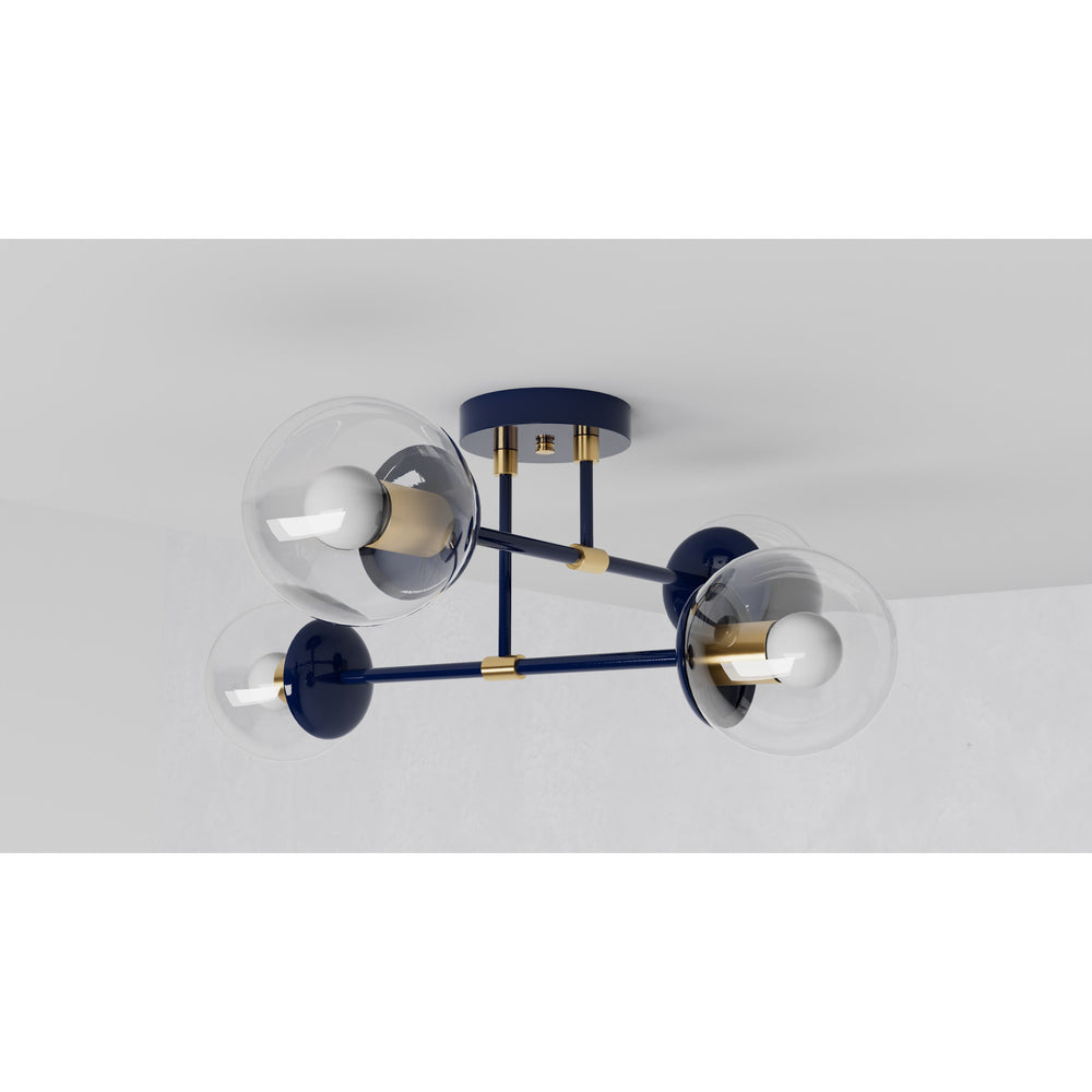 Evadale - Four Light Semi Flush Fixture - Illuminate Vintage