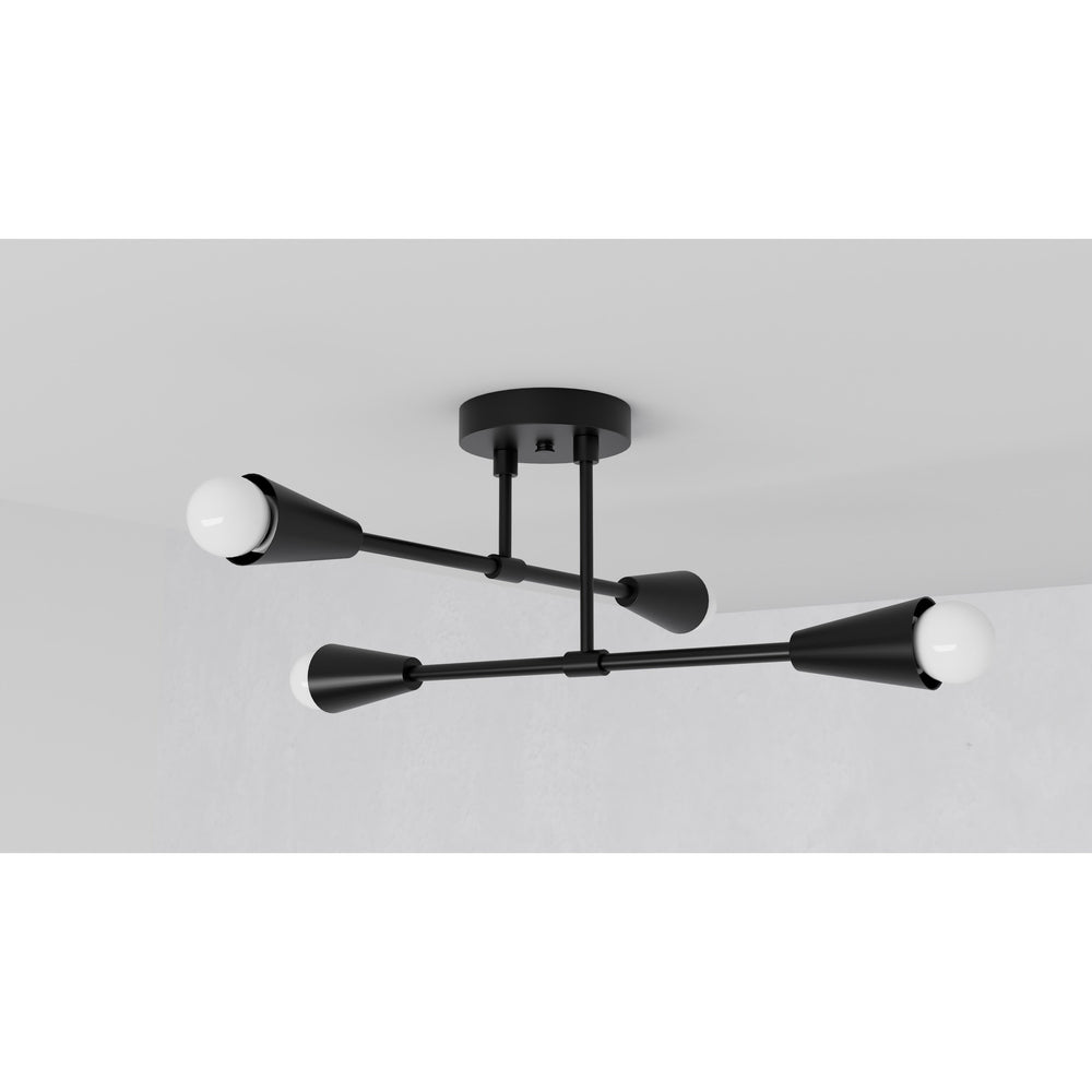 Sealy - Four Light Semi Flush Fixture - Illuminate Vintage