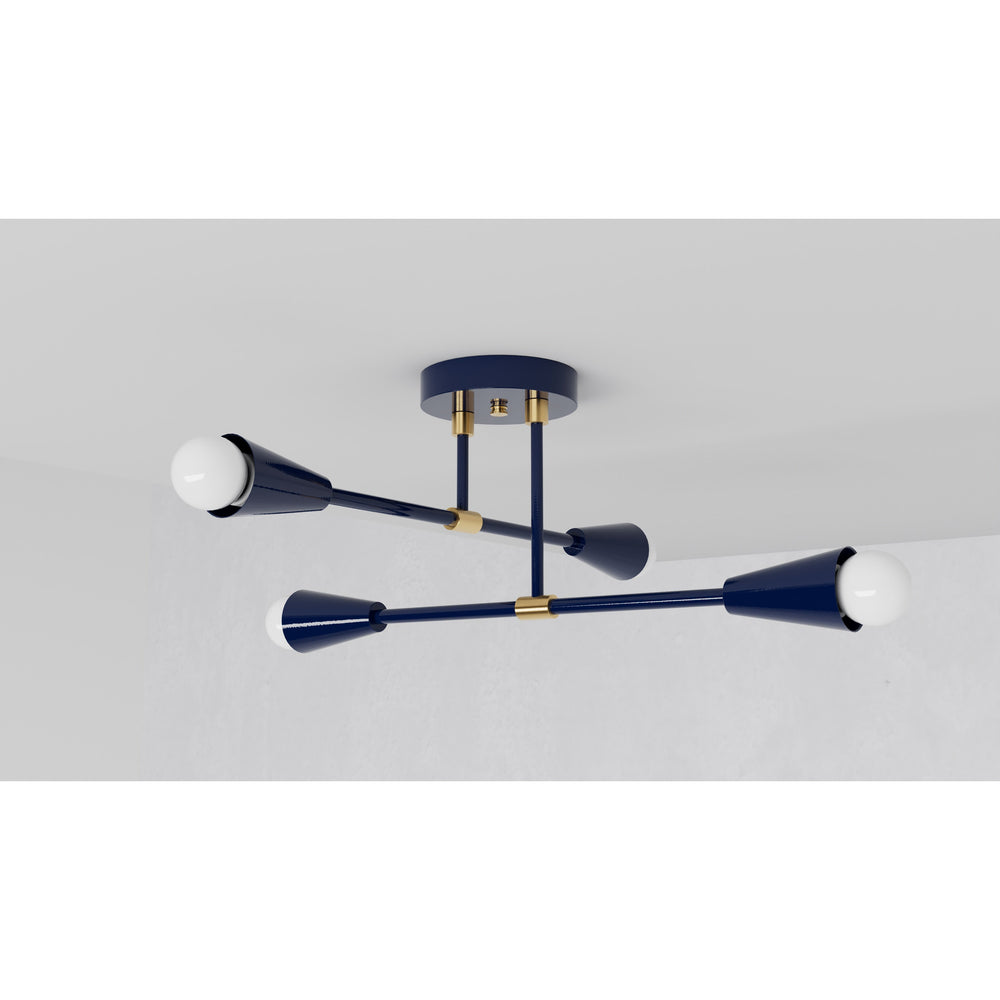 Sealy - Four Light Semi Flush Fixture - Illuminate Vintage