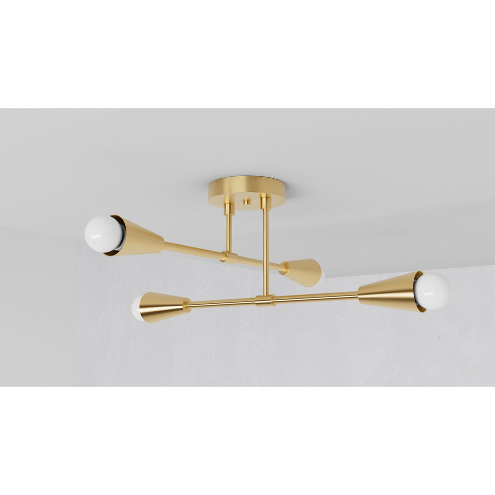 Sealy - Four Light Semi Flush Fixture - Illuminate Vintage