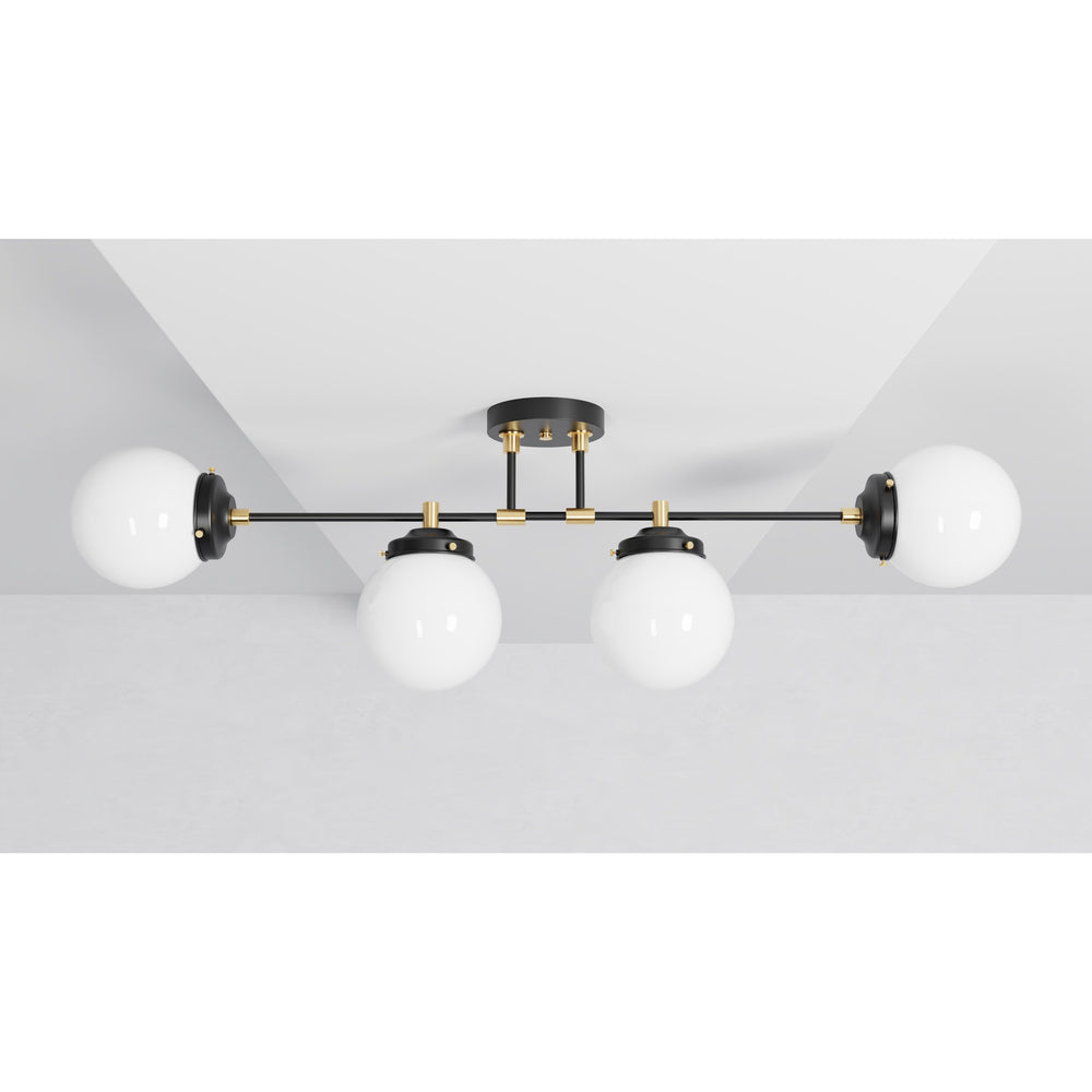 Blaine - Four Light Semi Flush Fixture - Illuminate Vintage