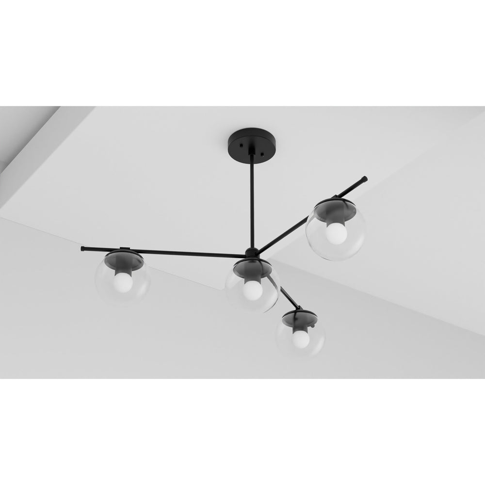 Missoula - Modern Glass Globe 4 Light Chandelier