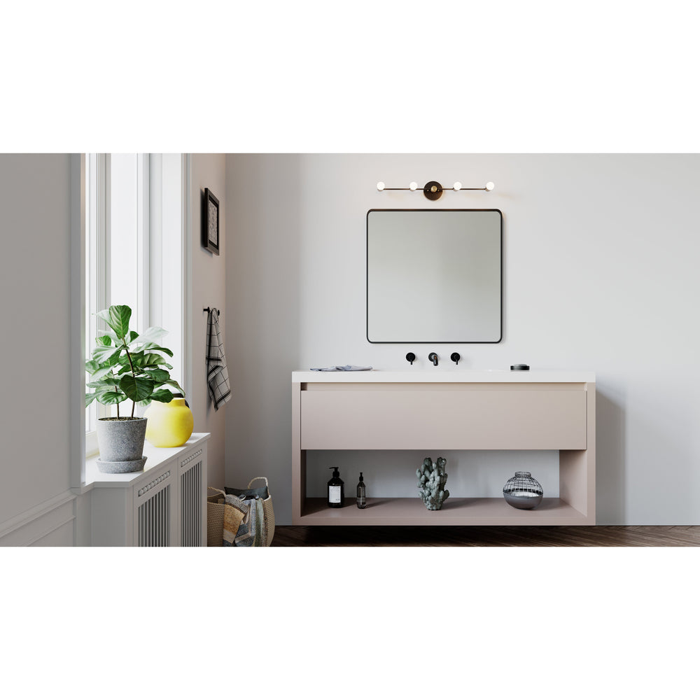 Geneva - Four Light Bathroom Vanity - Illuminate Vintage