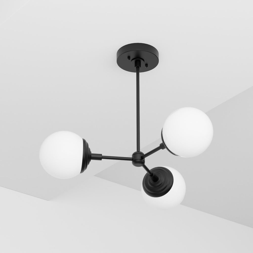 Harmon - Gloss White Globes - Illuminate Vintage