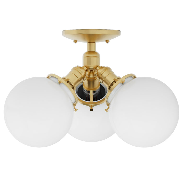 Palmdale - Three Light Semi Flush Fixture - Illuminate Vintage