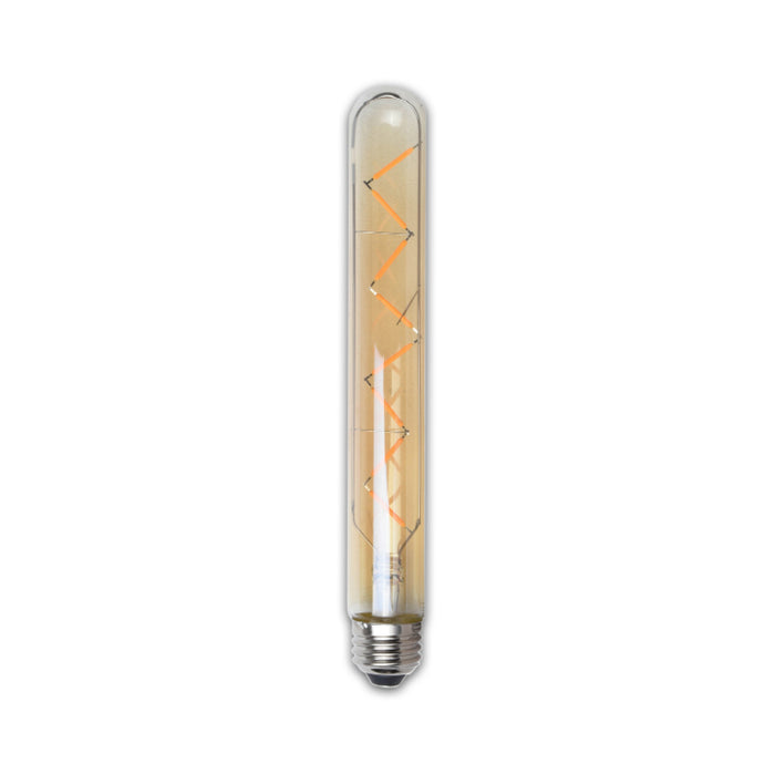 Dimmable T30 Tubular LED Bulb / Medium Base / Amber Glass / 40 Watt Equivalent - Illuminate Vintage